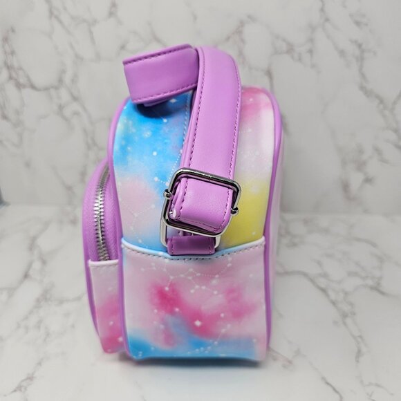 NWT Loungefly Disney Minnie & Mickey Mouse Constellation Crossbody Bag Pluto - Picture 2 of 5